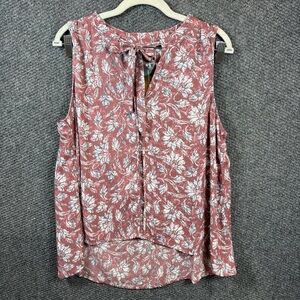 Jack by BB Dakota Floral Sleeveless Blouse - Mauve